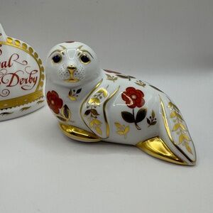 Royal Crown Derby Harbour Seal bone China Paperweight First Quality